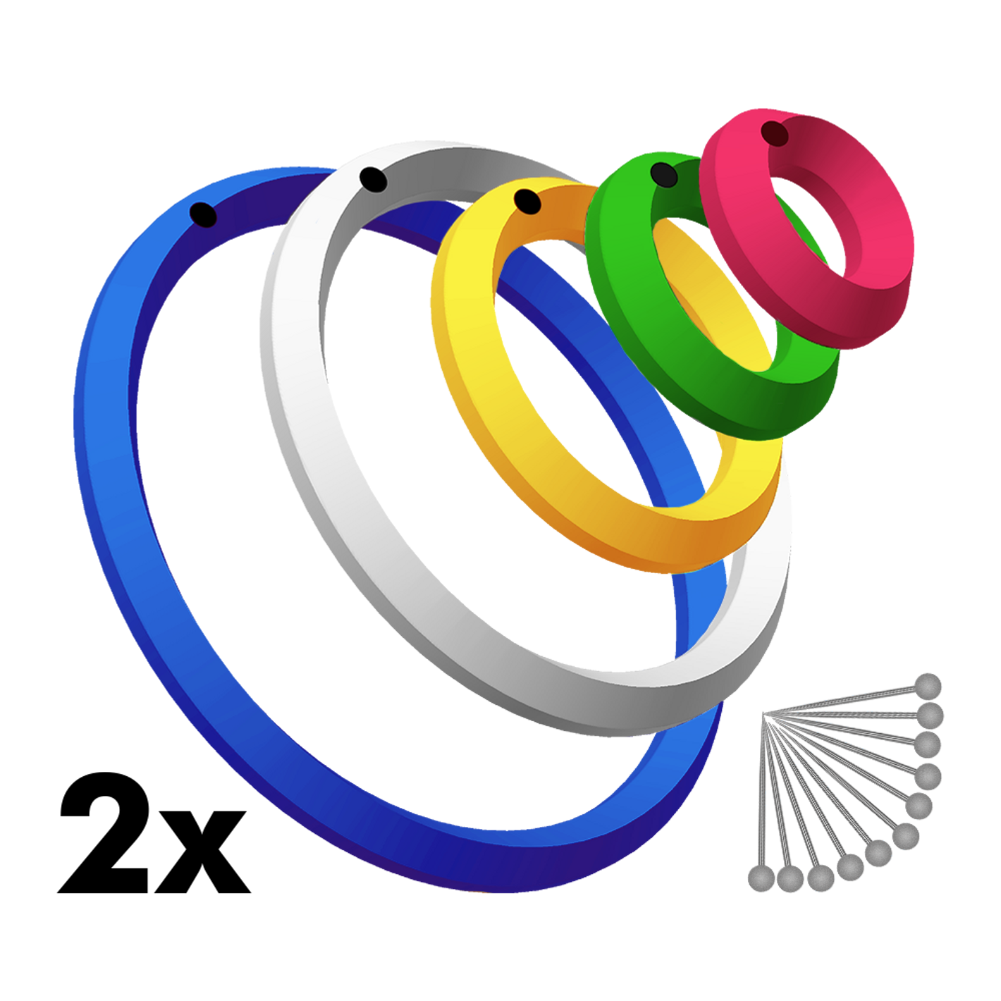 Practice rings Peter Wright