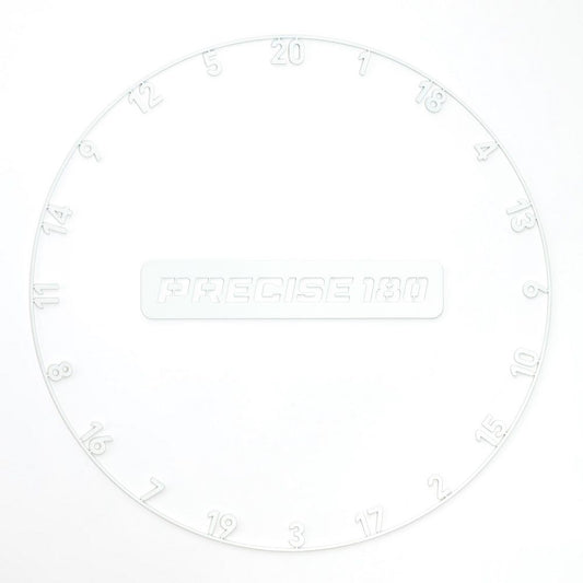 Precise180 OnePiece Zahlenring Classic White