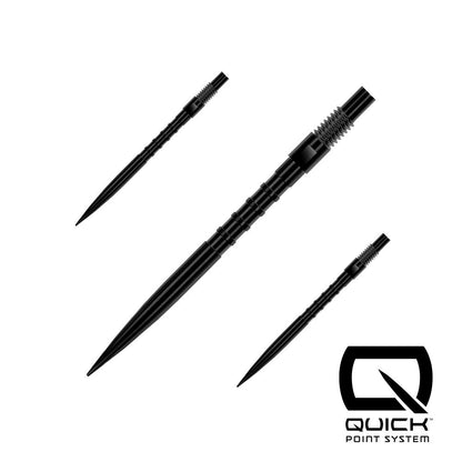 Harrows Quick Point Heavy Metal Quickpoints Schwarz