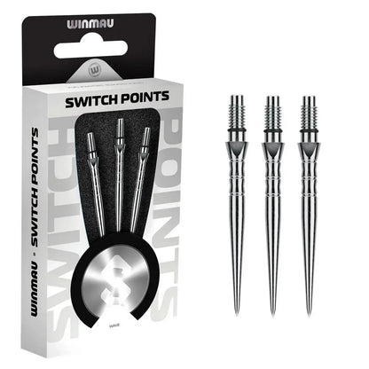 Winmau Switch Points Wave Silber