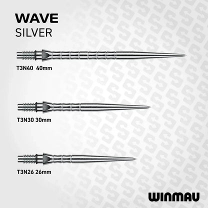 Winmau Switch Points Wave Silber